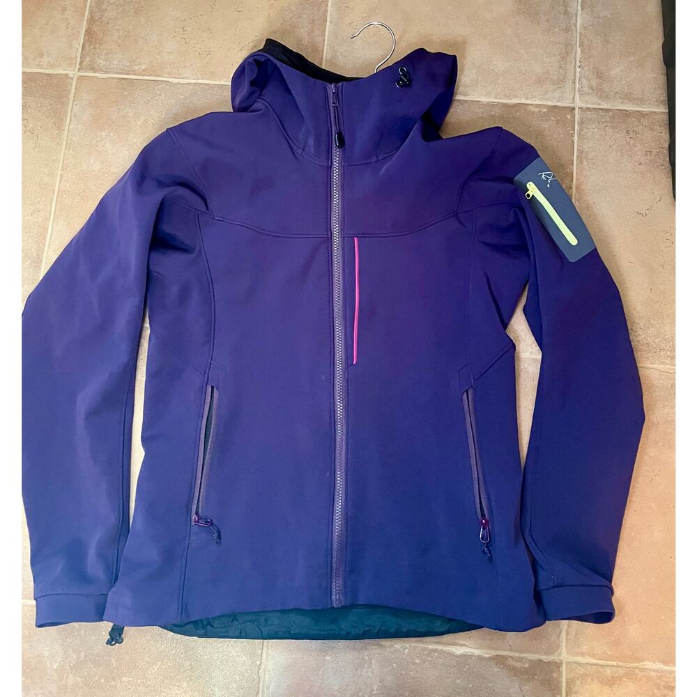 ARC'TERYX Vintage Women's Purple Softshell Jacket Gorpcore Hiking 00s sz M 8-10 - Picture 5 of 11